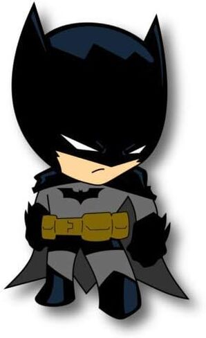 Set of 3 -Mini Batman Logo Diecut Vinyl Comic Dark Knight Colored Made Us Sticker in Kuwait