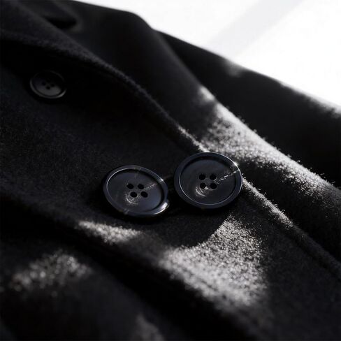 1 Inch Real Horn Buttons 15PCS Large Sewing Buttons for Coat, Blazer, Suit, Overcoat, Winter Coat, Jacket, Natural Black Horn Buttons for Men, Women in Kuwait