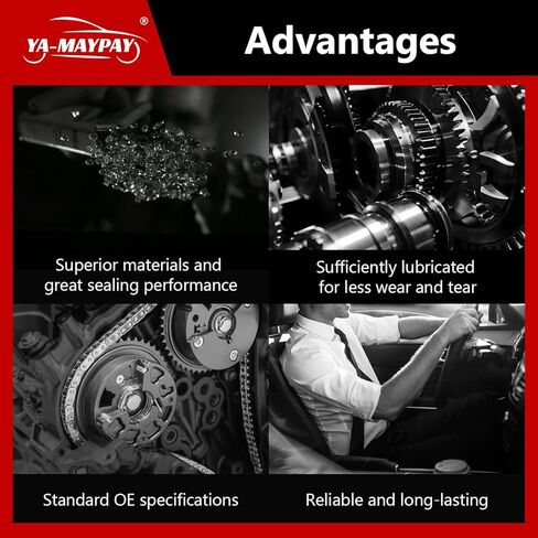 Intake and Exhaust Variable Valve Timing (VVT) Sprocket Gear Camshaft Adjuster Compatible with 01-13 BMW Z4,318i,320i,318Ci,318ti,316i,316ti,520i,X3,X1,118i,120i,11361707315 11367500032 in Kuwait