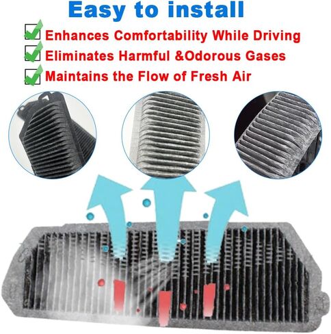 HV Battery Filter Replace G92DH45010 Air Flow Intake Filter for Toyota Sienna LE Limited XLE XSE 2.5L 2021-2023 (2Pcs black) in Kuwait