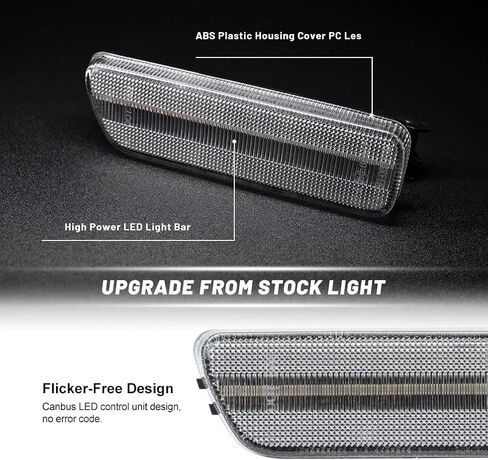 مجموعة مصابيح علامة جانبية LED كهرمانية لـ MK4 Golf GTI R32 Jetta Sedan/Jetta Wagon Cabrio قابلة للتحويل للسائق الأيسر الأيمن للركاب الجانب الوفير مصابيح ضوء إشارة الانعطاف OEM 1JM945072 in Kuwait
