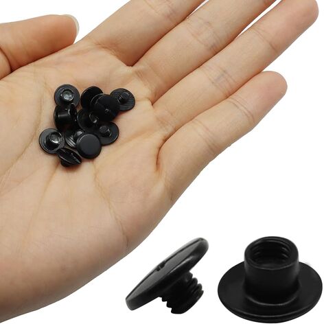 50 Sets M5 x 4mm Binding Screws with Phillips Head, Metal Chicago Screws, Button Rivets Kit for Leather Craft, Bookbinding, Photo Albums, DIY Projects（Black） in Kuwait