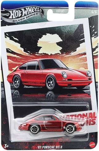 Hot Wheels National Icons, Silver Series, '87 Porsche 911 R, Red Die-Cast Collector Chase Car JBY91 in Kuwait