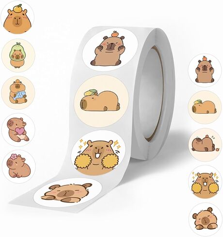 500PCS Poop Stickers Roll,10 Styles Cute Cartoon Funny Self-Adhesive Envelope Seals Stickers for Bottles, Laptops,journals,Luggage, Snowboards, Guitars, Scrapbooks, Phones, in Saudi Arabia