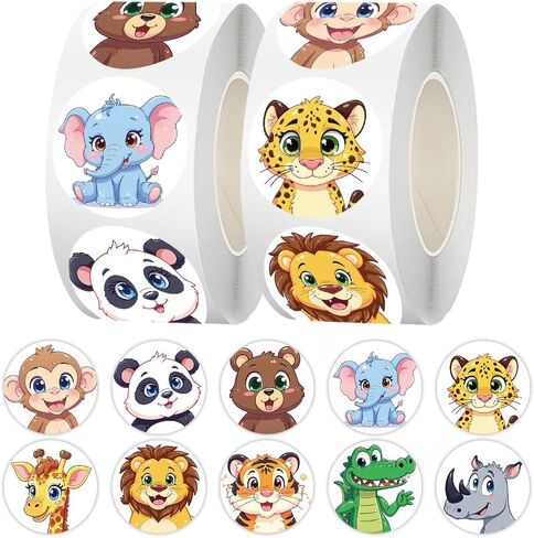 500PCS Poop Stickers Roll,10 Styles Cute Cartoon Funny Self-Adhesive Envelope Seals Stickers for Bottles, Laptops,journals,Luggage, Snowboards, Guitars, Scrapbooks, Phones, in Kuwait