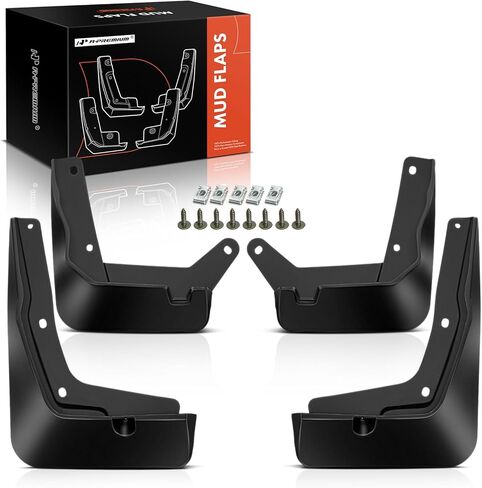 A-Premium Mud Flaps Compatible with Hyundai Kona 2018-2023 SUV, No Drilling Required Mud Guards with Hardware Accessories, Set of 4 Front and Rear in Kuwait