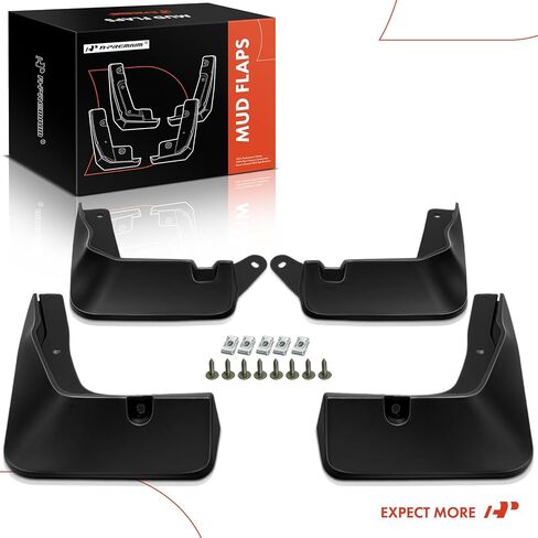 A-Premium Mud Flaps Compatible with Hyundai Kona 2018-2023 SUV, No Drilling Required Mud Guards with Hardware Accessories, Set of 4 Front and Rear in Kuwait