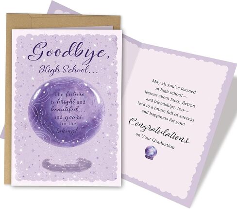 Graduation Congratulations Card for Her, College High School Graduation Card for Young Women Girls, Inspiration Grad Congrats Cards in Saudi Arabia