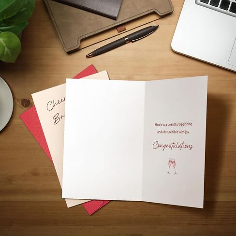 Ogeby Bridal Shower Card for Bride To Be, Funny Engagement Card for Her, Wedding Congratulations Cards Gift, Cheer To The Bride-to-be in Saudi Arabia
