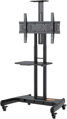 TV mobile cart meeting display stand adjustable floor multiple size fit(R12 42-120 inch 130kg) in Saudi Arabia