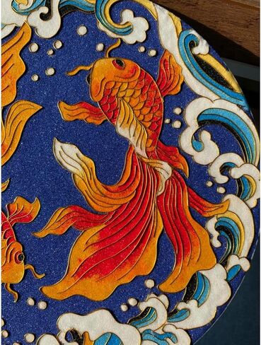 Cloisonne Filigree Enamel Paint by Numbers Kit, All in One with Tools, DIY Craft, Starter Set for Adults and Beginners, Easy Instructions, Hobby for Adults Teens Elderly Handmade Home Decor Gifts in Saudi Arabia