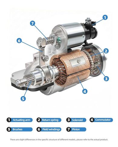 ZSZ NEW 17598N Starter Motor Compatible with Mazda 3 2010-2013,Mazda 6 2011-2013,Mazda CX-7 2011-2012, Mazda 5 2012-2013,12V 1.4KW Replaces#41048362 L53818400B in Saudi Arabia