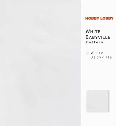 قماش Hobby Lobby White Babyville PUL - قطعة واحدة ياردة، العرض: 58 بوصة - 60 بوصة - قماش خياطة مطبوع مسبقًا لخياطة الملابس والأدوات المنزلية وغيرها من الملحقات in Kuwait