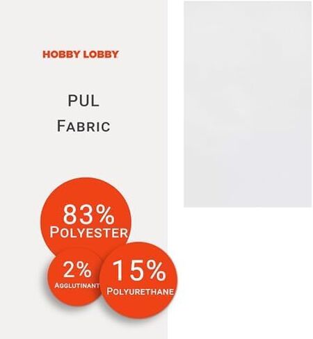 قماش Hobby Lobby White Babyville PUL - قطعة واحدة ياردة، العرض: 58 بوصة - 60 بوصة - قماش خياطة مطبوع مسبقًا لخياطة الملابس والأدوات المنزلية وغيرها من الملحقات in Kuwait