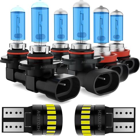 Headlight Bulbs Fit for 1995-2004 Honda Odyssey,9003 High Low Beam Light Bulbs,Halogen Headlights,300% Brightness,Plug and Play,6000K White,2 Pcs in Saudi Arabia