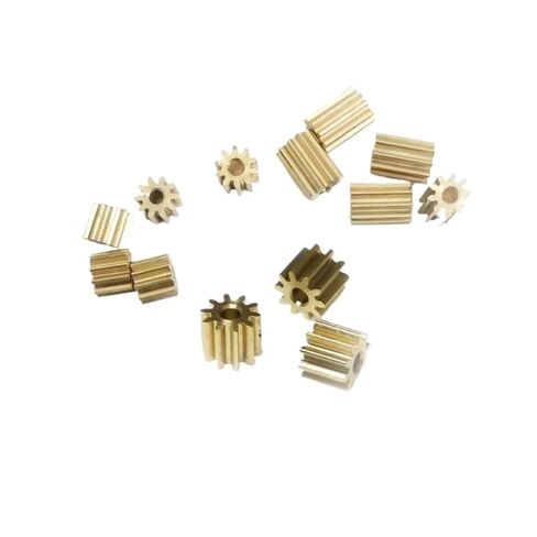 10 pcs 0.2 Module 8/10/12/13/1416/20 Tooth Copper Gear Small Module spur Gear 1.22mm Hole(8 Teeth 2.5mm Thick) in Saudi Arabia