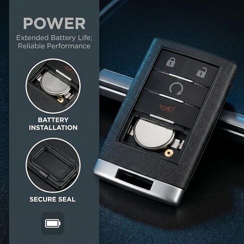 Smart Key Fob Remote Replacement Fits for 2007 2008 2009 2010 2011 2012 2013 2014 Cadillac Escalade ESV EXT Keyless Entry Remote OUC6000066 (Pack of 2) in Saudi Arabia
