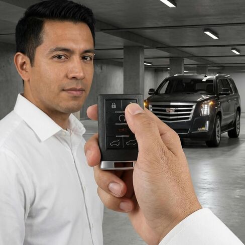 Smart Key Fob Remote Replacement Fits for 2007 2008 2009 2010 2011 2012 2013 2014 Cadillac Escalade ESV EXT Keyless Entry Remote OUC6000066 (Pack of 2) in Saudi Arabia