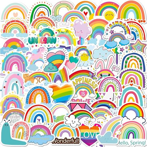 100PCS Sunshine Stickers, Colorful Waterproof Vinyl Decals for Water Bottle, Helmet, Laptop, Phone, Baseball Gifts, Sport Stickers Decorations, Birthday Decorations in Kuwait