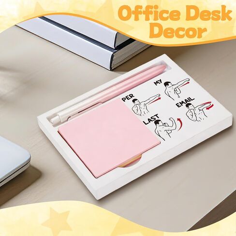 Per My Last Email Wooden Note Holder, Passive Aggressive Humor Gift for Coworker, Sarcastic Desk Decor for Office Professional, 16.5 x 12 x 1.5 cm, WRT5 in Saudi Arabia