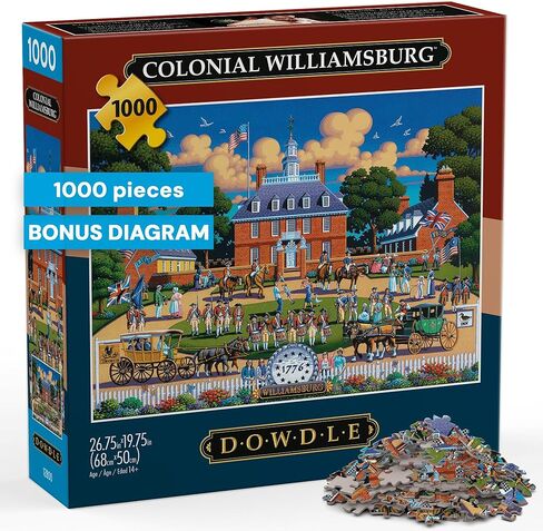 Buffalo Games Dowdle New Orleans 1000 Piece Jigsaw Puzzle for Adults – Colorful City Scene, Premium Board, 26.75 x 19.75 in in Kuwait