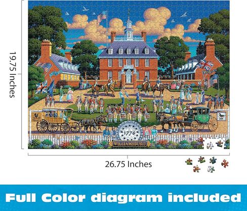 Buffalo Games Dowdle New Orleans 1000 Piece Jigsaw Puzzle for Adults – Colorful City Scene, Premium Board, 26.75 x 19.75 in in Kuwait