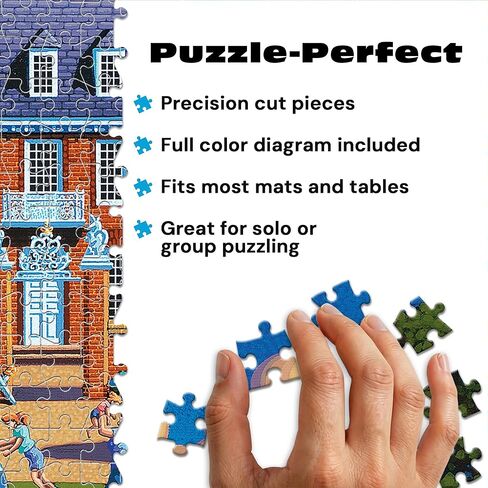 Buffalo Games Dowdle New Orleans 1000 Piece Jigsaw Puzzle for Adults – Colorful City Scene, Premium Board, 26.75 x 19.75 in in Kuwait