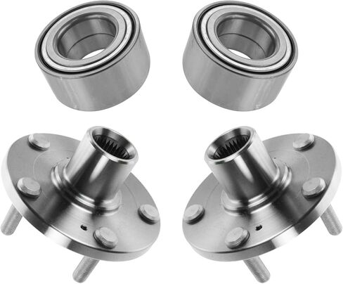 TRQ 2 Piece Front Wheel Bearing & Hub Kit Set Compatible with 2012-2014 Hyundai Azera 2006-2013 Sonata 2014 Kia Sportage in Kuwait