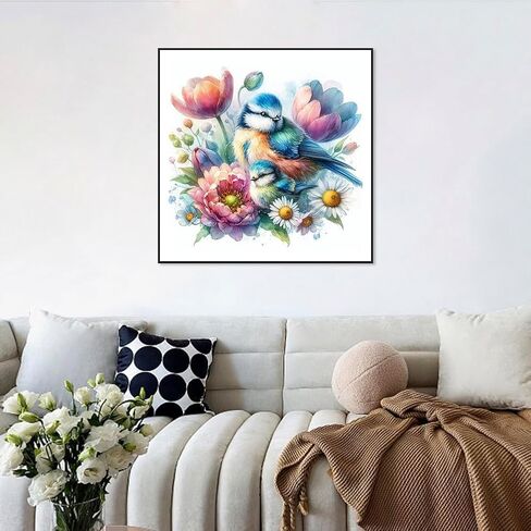 Acudotr Diamond Painting Kits for Adults, 5D DIY Bird Diamond Art Kits for Beginners, Full Drill Diamond Painting Kits for Home Wall Decor, 12x12 Inch in Kuwait