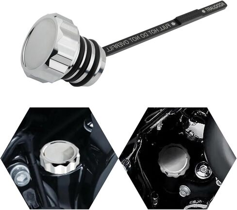 PSLER Track Oil Dipstick - Engine Precision Oil Dipstick for Road Glide Electra Glide Street Glide 2000-2006,Chrome in Kuwait