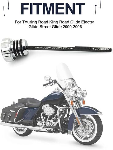 PSLER Track Oil Dipstick - Engine Precision Oil Dipstick for Road Glide Electra Glide Street Glide 2000-2006,Chrome in Kuwait