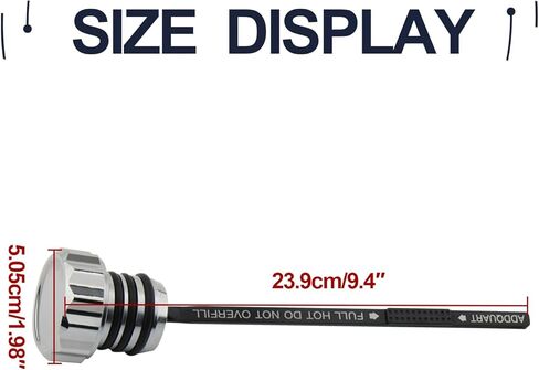 PSLER Track Oil Dipstick - Engine Precision Oil Dipstick for Road Glide Electra Glide Street Glide 2000-2006,Chrome in Kuwait