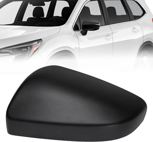 Mirror Cap Cover Passenger Right RH Side Upper Fit for Subaru Impreza Legacy Outback Ascent 2017 2018 2019 2020 2021 2022 2023 without Turn Lamp Replace # 91054FL01A Black W/O Turn Light in Kuwait