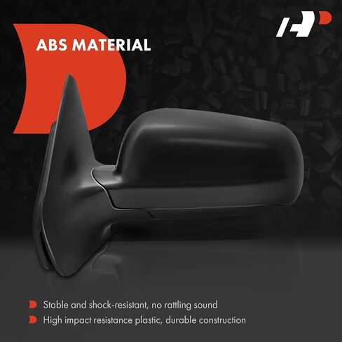 A-Premium Pair (2) Driver and Passenger Side Manual Door Mirror - Compatible with Volkswagen Jetta 1999-2005, Golf 1999-2006 - Heated Manual Folding Black Outside Rear View Mirror in Kuwait