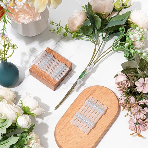 Waydress 14 Pieces Floral Boutonniere Magnets Corsage Brooches Magnet and Elastic Pearl Wrist Bands Wristlets Corsage Accessories for Handmade Wedding Prom Bride Boutonnieres Straight Pins (Clear) in Kuwait