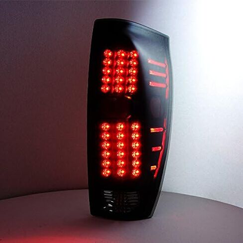 AKKON - For 2002 2003 2004 2005 2006 Chevy Avalanche 1500 | 2500 Left + Right Black Smoked LED Tail Lights Lamps in Kuwait