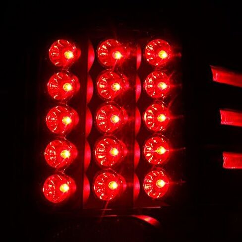 AKKON - For 2002 2003 2004 2005 2006 Chevy Avalanche 1500 | 2500 Left + Right Black Smoked LED Tail Lights Lamps in Kuwait