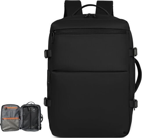 Vacuum Seal Travel Backpack，70L Expandable Carry On Backpack TSA Lock with Vacuum System, Large Capacity for Check-in, Men Women Airline Business Overnight (L-Blue) in Saudi Arabia