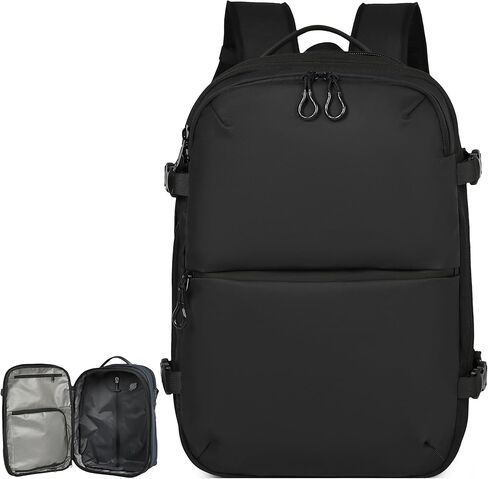 Vacuum Seal Travel Backpack，70L Expandable Carry On Backpack TSA Lock with Vacuum System, Large Capacity for Check-in, Men Women Airline Business Overnight (L-Blue) in Saudi Arabia