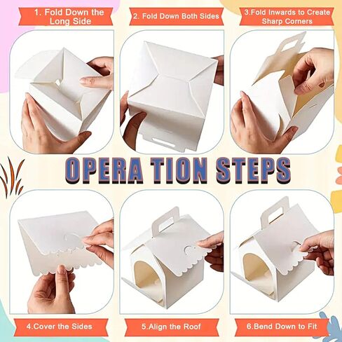 30 Pcs Dog House Party Favor Boxes, White Dog House Shaped Treat Gift Boxes with Handle for Back to School Parties, Pet Birthday, School Events, DIY Crafting, Puppy Pet Adoption in Saudi Arabia