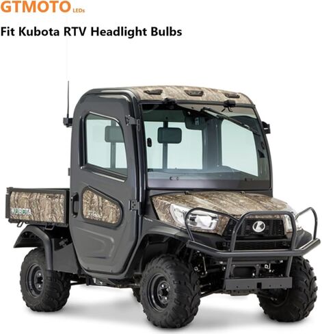 for Kubota RTV 400 500 520 900 1100 1140 LED Headlights, Tractor BX1870 BX2360 BX2370 BX24D Work Lights, K7571-54340 Headlamp Bulb, Powerful 6000K Bright White 894/881/896, 2-Pack in Kuwait