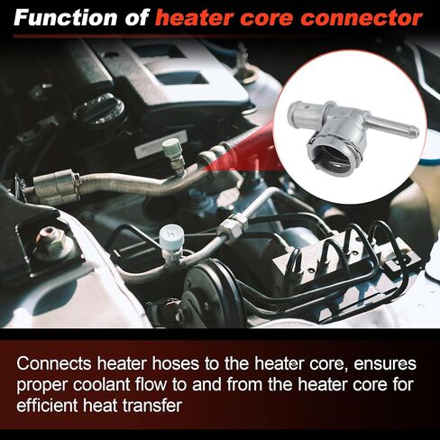 68280784AB Heater Hose Joint Connctor for Jeep Wrangler JL 2018-2024 2.0L L4 HVAC Heater Hose Tee Connector t Fitting Aluminum Alloy Heater Supply Pipe Tube Joint-Heat Water Pipe in Kuwait