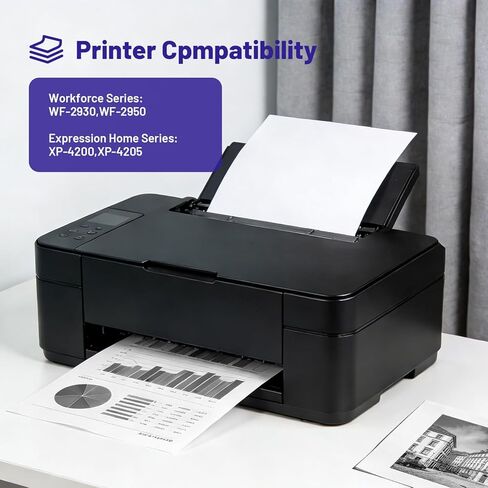 Remanufactured 232XL Ink Cartridges Replacement for 232XL 232 XL Ink Cartridges Combo Pack Work for Expression Home XP-4200 XP-4205 Workforce WF-2930 WF-2950 Ink (2 Black) in Kuwait