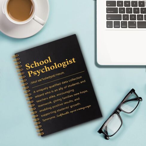 School Psychologist 160 Pages Lined Spiral Notebook, Funny Notebook for Psych Diagnostician, Appreciation Gifts for School Psych SPED Teacher, Psychology Grad Gifts for Future Teacher in Kuwait