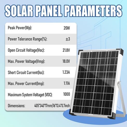 20W 12V/24V Solar Panel Kit, Monocrystalline Solar Battery Trickle Charger Maintainer +10A PWM Charge Controller + Adjustable Mount Bracket for Car, RV, Boat, Motorcycle, Off-Grid System in Saudi Arabia