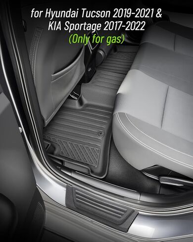 Floor Mats & Cargo Liner for Kia Sportage 2017-2022 (Gas ONLY) for Hyundai Tucson 2019-2021,All Weather Carpet Cargo Liner Door Sill Protectors 9 Pcs in Kuwait