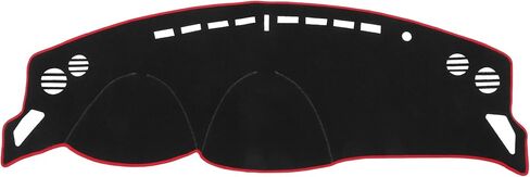 Dashboard Cover Compatible for Toyota 86 13-19, Non-Slip Polyester Black Red Dash Cover Mat Dash Board Protector Cover in Kuwait
