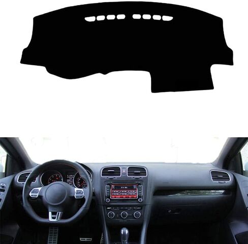 Car Auto Dashboard Cover for Volkswagen VW Golf GTI/Golf R/Golf 6 MK6 2010-2012 Left Hand Drive Dashmat Pad Carpet Dash Mat in Saudi Arabia