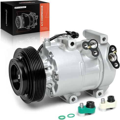 A-Premium AC Compressor with Clutch Compatible with Kia Rondo 2007-2009 2.7L in Kuwait