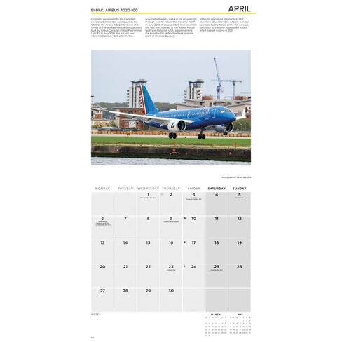 Carousel Calendars, Flight Modern Commercial Airliners 2026 Wall Calendar in Kuwait